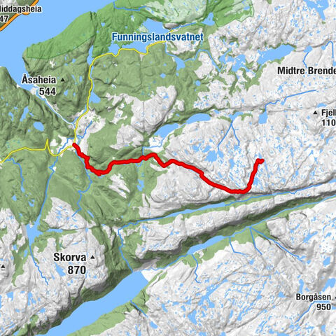 Meland - Kleivaland - Lølimyra - Melands Grønahei
