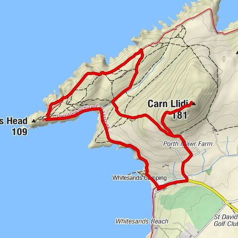 St Davids - Carn Llidi - St David's Head - St. David's and the Cathedral Close