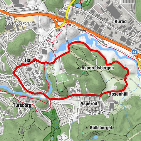 Halla - Rosenhäll - Äsperöd - Uddevalla