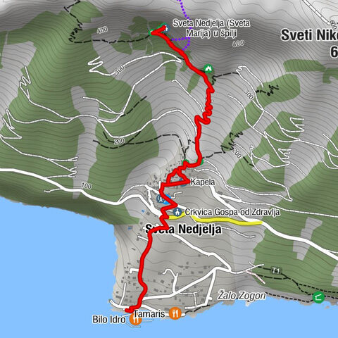 Bilo Idro - Sveta Nedjelja - Kapela - crkva svetog Spiridona