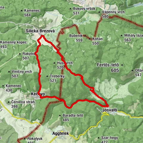 Aggtelek - Musztáng-barlang - Silická Brezová - Jósvafő