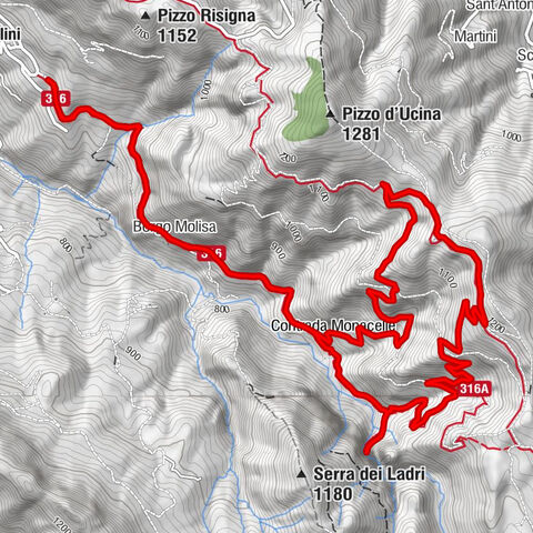 Galati Mamertino - Borgo Molisa - Cascate del Catafurco - Contrada Monacelle