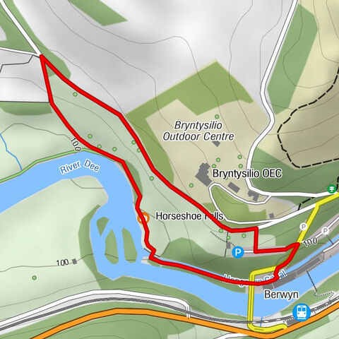 Llangollen - Berwyn - St Tysilio's Church - Llantysilio