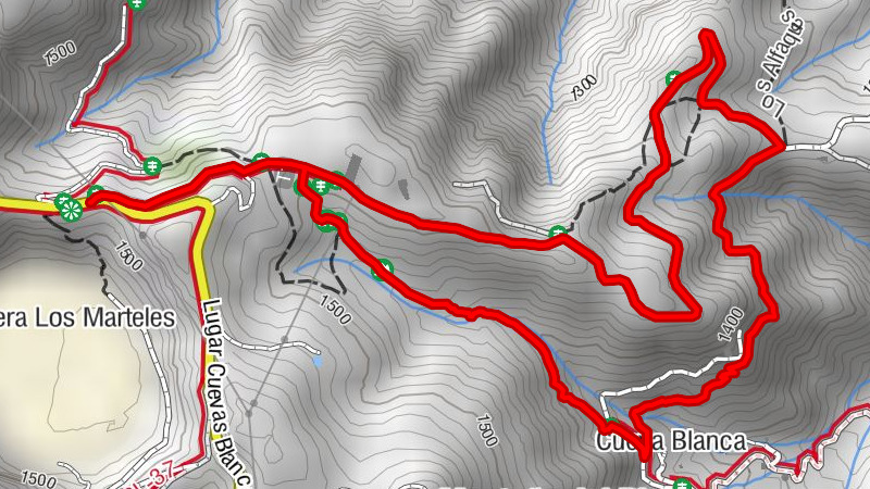 Valsequillo de Gran Canaria - Paso de la Caldera - Cueva Blanca - Cuevas Cernícalos