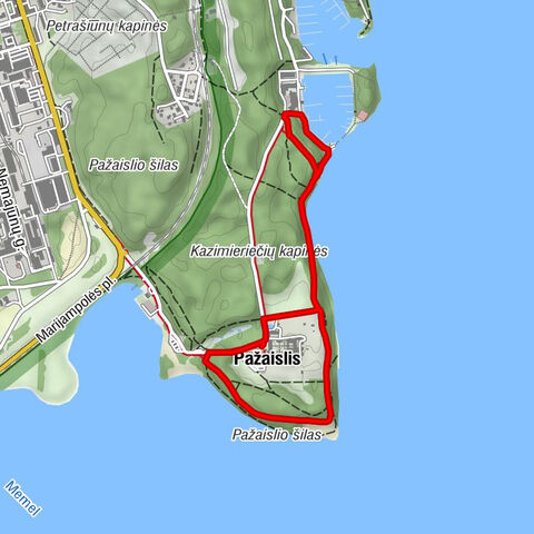 Pažaislis - Varniai - Jachtklubas - Monte Pacis