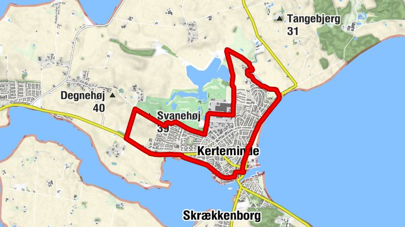 Kerteminde - Kikkenborg - Hovedet - Svanehøj