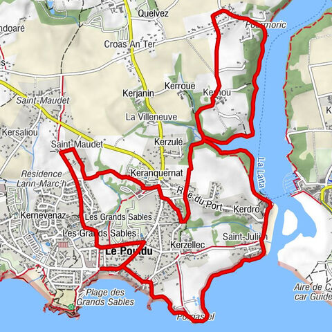 Le Pouldu - Saint-Maudet - Kernou - Porsmoric