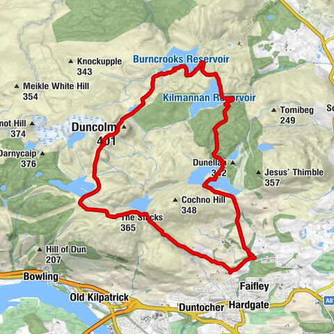 Lady's Linn - Duncolm - The Slacks - West Dunbartonshire