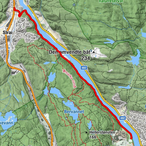 Kristiansand - Nedre Blokkedal - Øvre Blokkedal