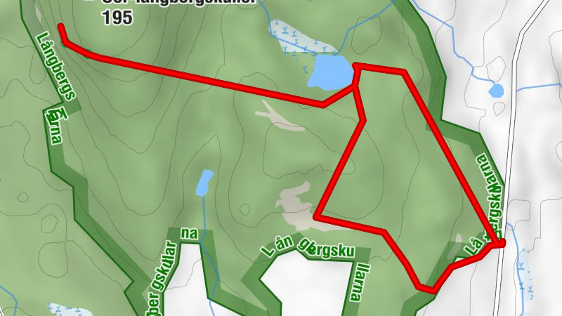 Umeå kommun - Sör-långbergskullen - Utsiktsplats Långbergskullarnas naturreservat