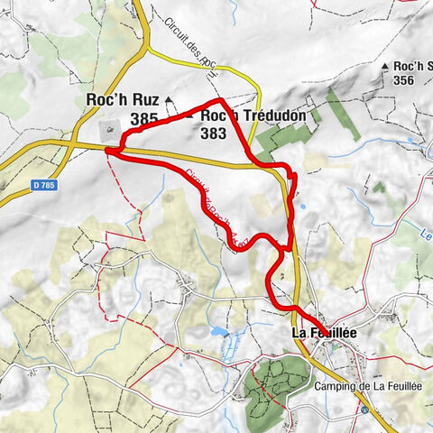 Auberge de la Crêpe - Chapelle Saint-Houardon - Roc'h Trédudon - La Feuillée