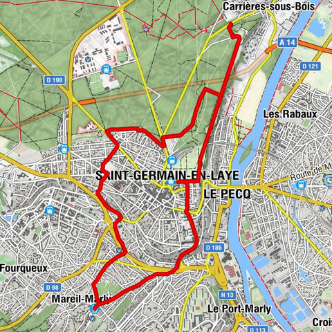 Mareil-Marly - Marly-le-Roi - Rueil-Malmaison - Chapelle Saint-Erembert