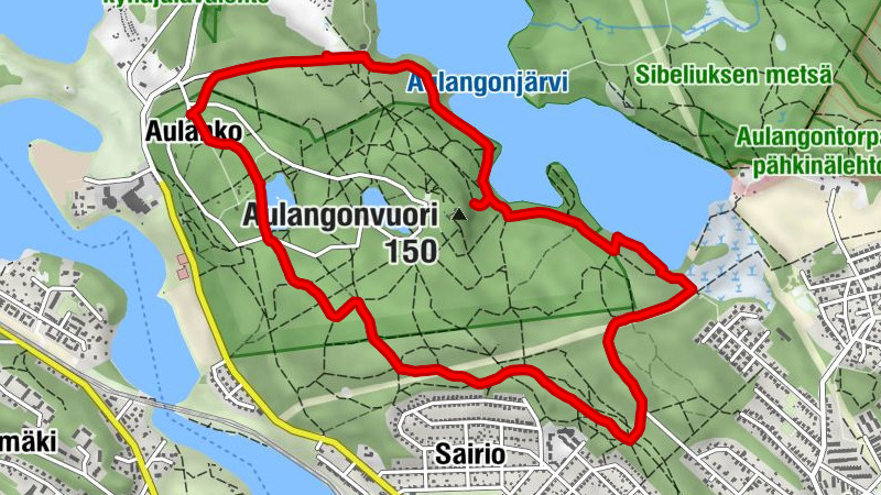 Hämeenlinna - Aulangonvuori - Aulanko