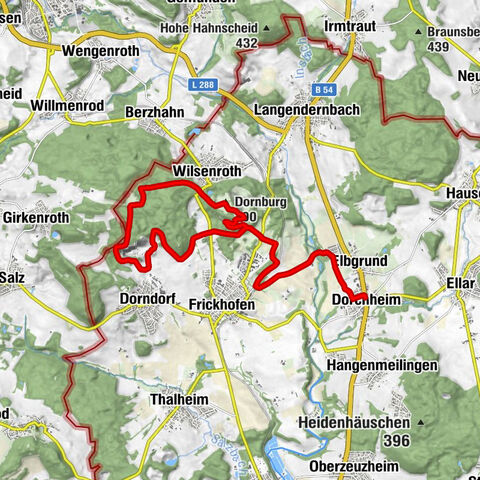 Dorchheim - Elbgrund - Wilsenroth - Dornburg