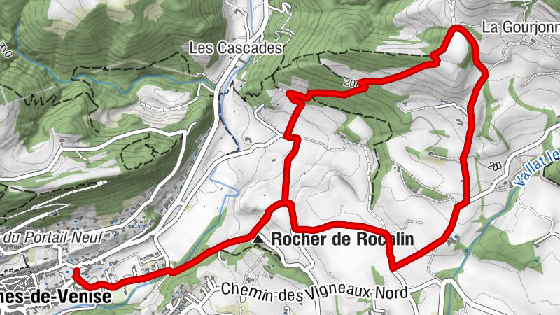 Beaumes-de-Venise - Rocher de Rocalinaud