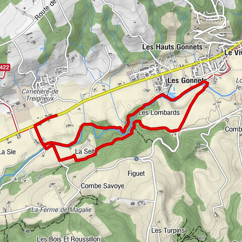 Hauterives - Sarasinière - Les Gonnets - La Seite