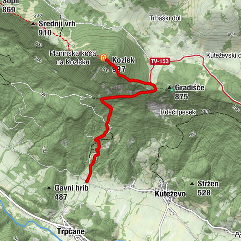 Ilirska Bistrica - Planinska koča na Kozleku - Kozlek