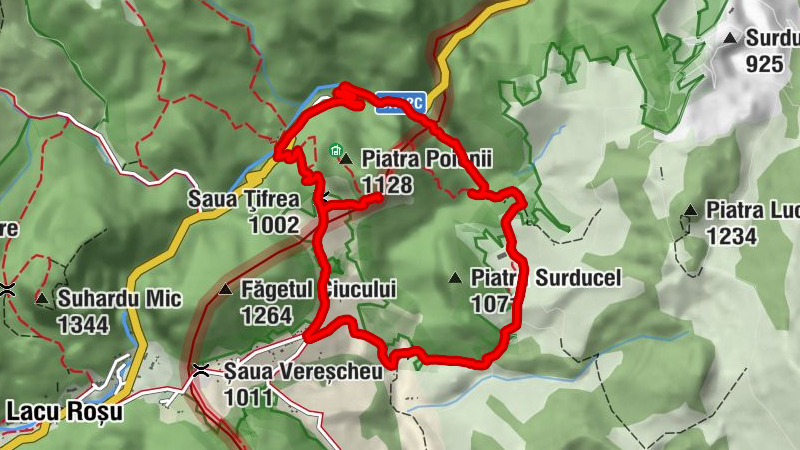 Bicaz-Chei - Saua Țifrea - Cascada Chighenilor
