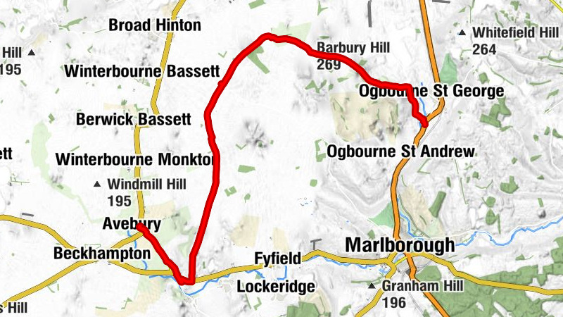 Avebury - Overton Hill - Barbury Hill - Southend