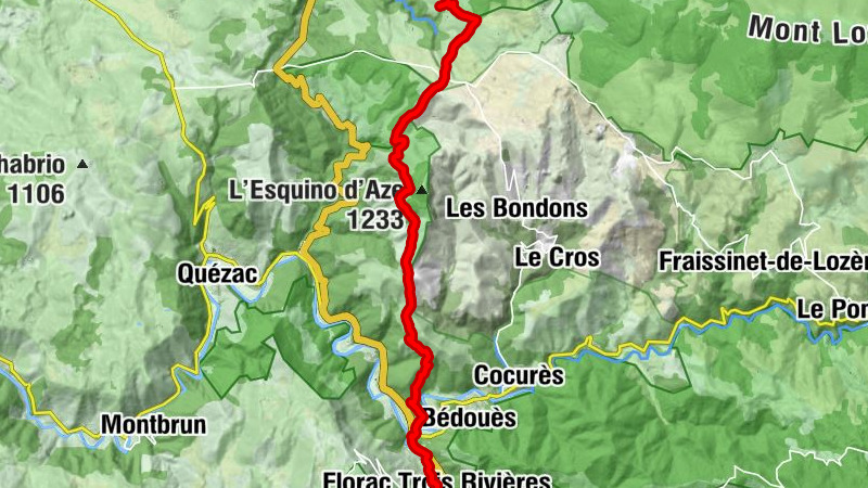 La Fage - Le Pont du Tarn - Les Deux Rivières - Florac Trois Rivières