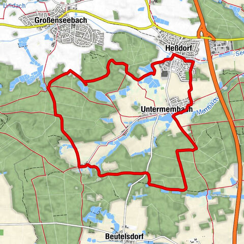 Heßdorf - St. Valentin - Obermembach - Untermembach