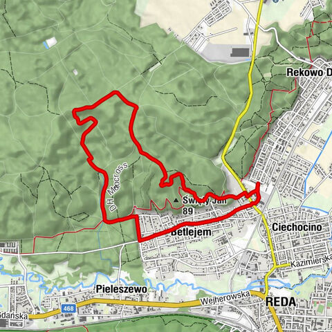 Osiedle Krokusowe - Osada Darżlubska - Reda - Promowa Góra