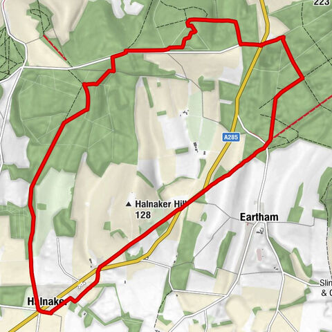 East Dean - Selhurstpark Hill - Halnaker - Boxgrove