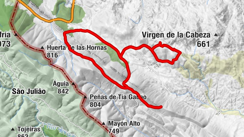 Valencia de Alcántara - El Pino - La Portilla - Puerto de Aguas Claras