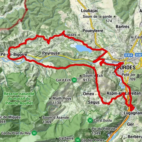 Parcours n°3 - Coteaux St-Pé de Bigorre