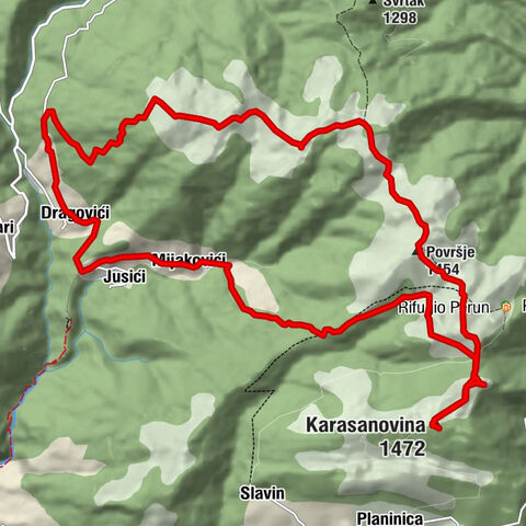 Jusići - Dragovići - Površje - Karasanovina