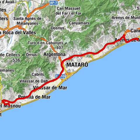 Canet de Mar - Arenys de Mar - El Club del Cep - el Masnou