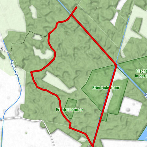 Friedrichsmoor - Steinschwall - Jagdschloss Friedrichsmoor