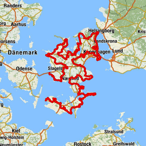 Vesterbo - Jægerbakke (Sneglebjerg) - Mørkemose Bjerg - Korsør