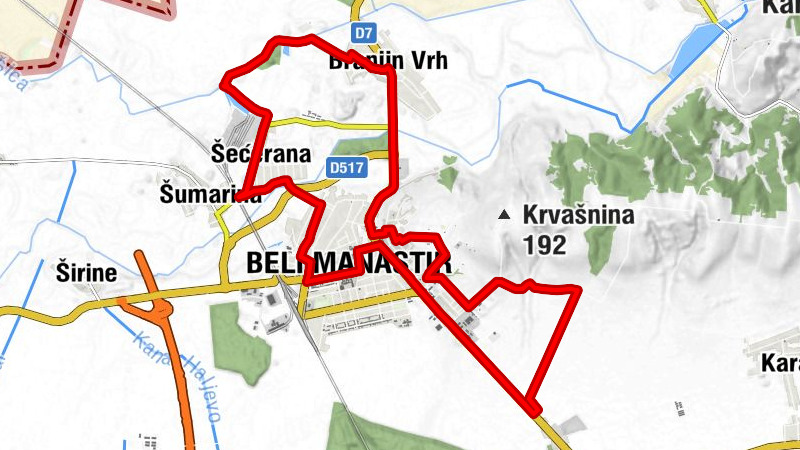 Šećerana - Kršćanska adventistička crkva - Beli Manastir - Branjin Vrh