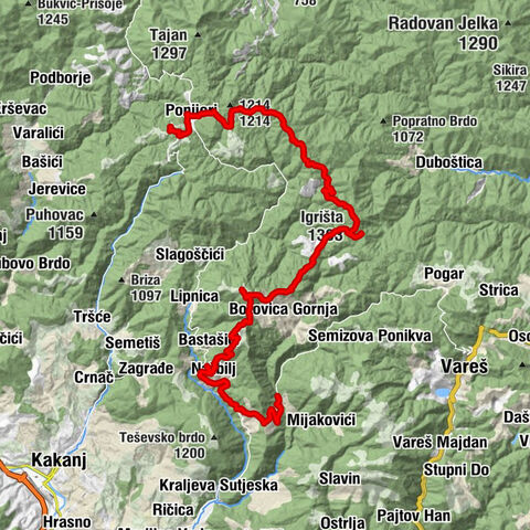 Jehice - Igrišta - Jezero - Dragovići