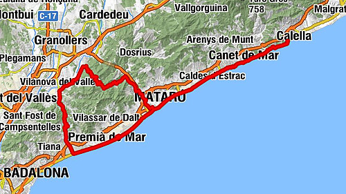 Calella - Roca Grossa - Mare de Déu del Carme - Mirador Lluís Companys