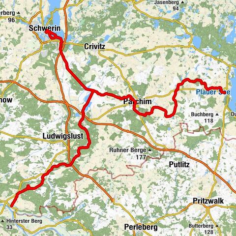Plau am See - Lübz - Parchim - Schwerin