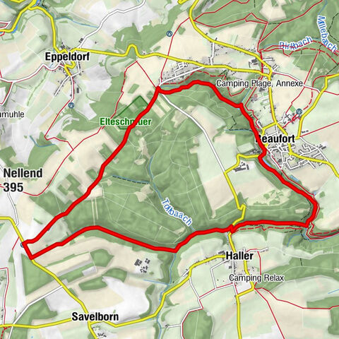 Beaufort - Siewebaach - Halermillen - Haller