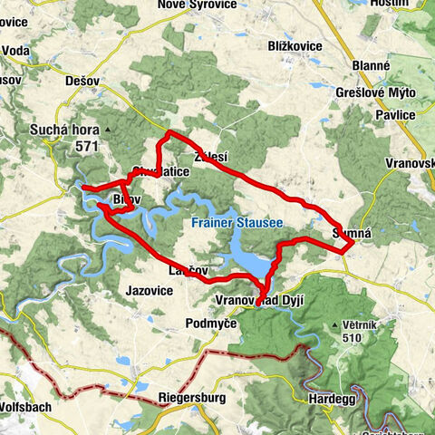 Vranov nad Dyjí - Hostinec lančov - Nalezení sv. Kříže - sv. Jiří