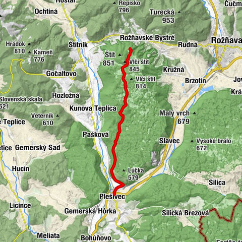Plešivec - Jaskyňa pri Ďulovej chate - Nízka planina - Gerlašská skala