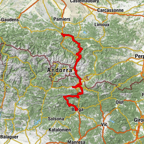 Santuari de Queralt - Roca Castellana - Cap de Touron - Foix