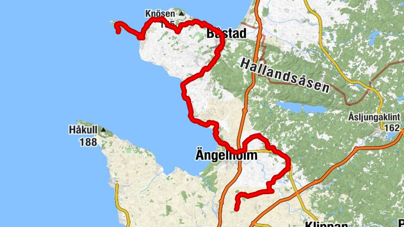 Ausås - Barkåkra kyrka - Mariakyrkan - Sandhamn