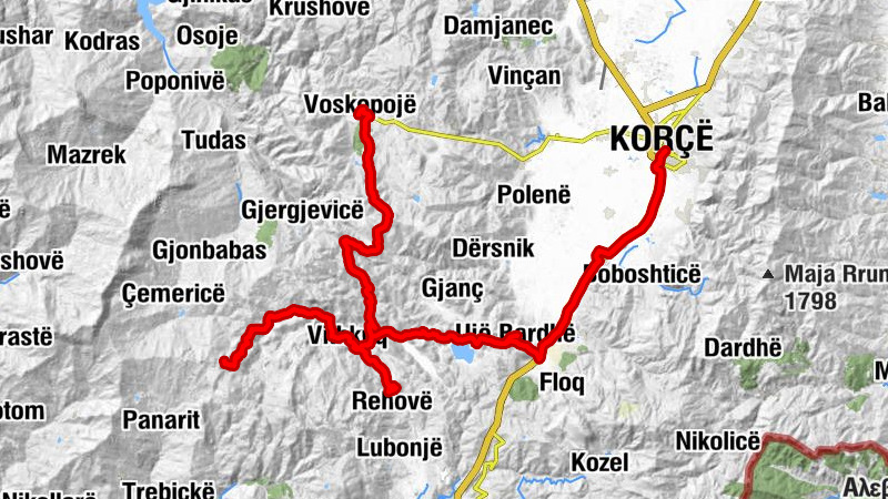 Korçë - Taverna - Qafa Bredhit - Kisha e Shën Kollit