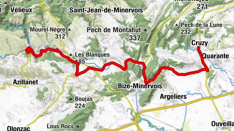 ROUTE MÉDIÉVALE À TRAVERS LE VIGNOBLE DU MINERVOIS