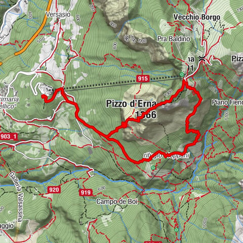 Partenza Funivia Gamma 1 e Piani D'Erna - Ferrata Gamma 1
