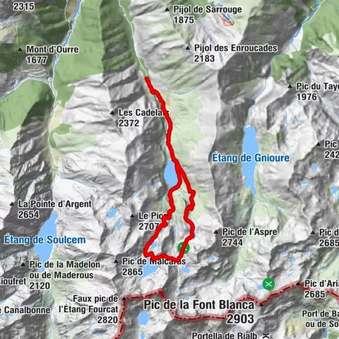 Étangs du Fourcat et le refuge