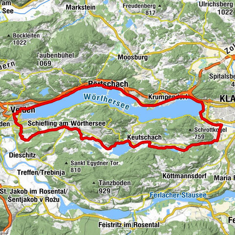Circuit du lac de Wörthersee (Wörthersee - Keutschacher Seental)