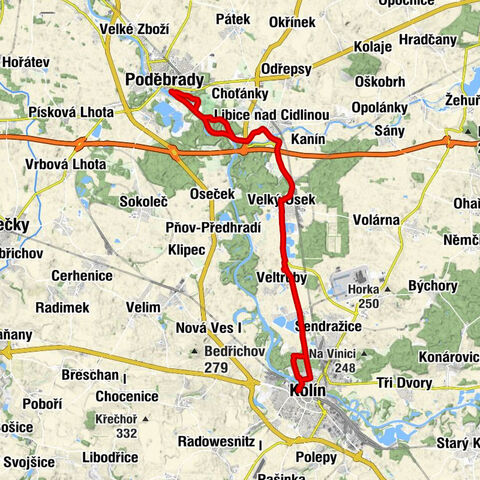 Kolín - Veltruby - Nejsvětější srdce Ježíšovo - Poděbrady