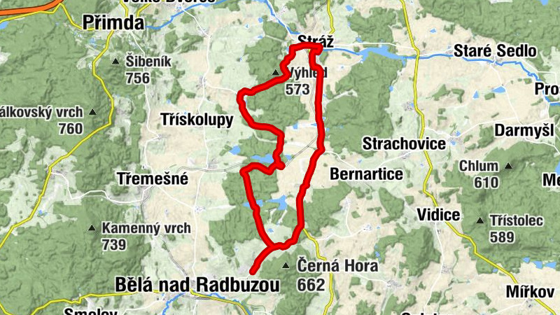 Čečín - Penzion-Chaty-Sycherak - Jadruž - kostel svatého Václava