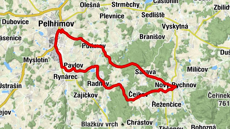 Obecní restaurace U radnice - Nový Rychnov - Pelhřimov - Nanebevzetí Panny Marie